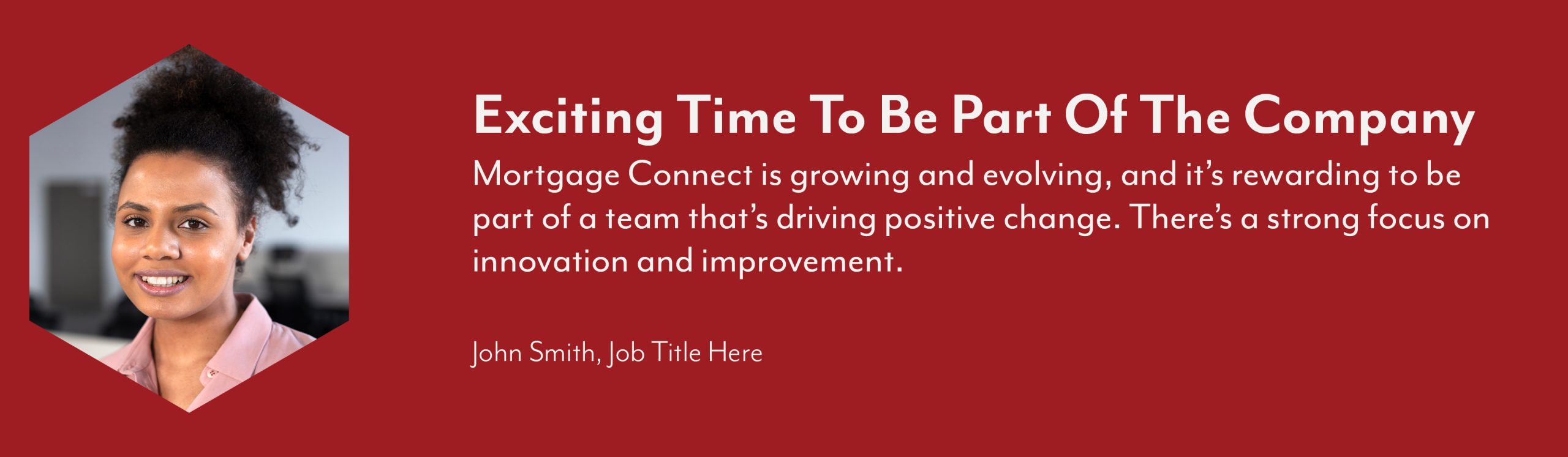 Career page - testimony boxes - samples